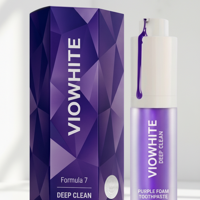 VIOWHITE Purple Foam Toothpaste - Deep Clean & Colour Correcting